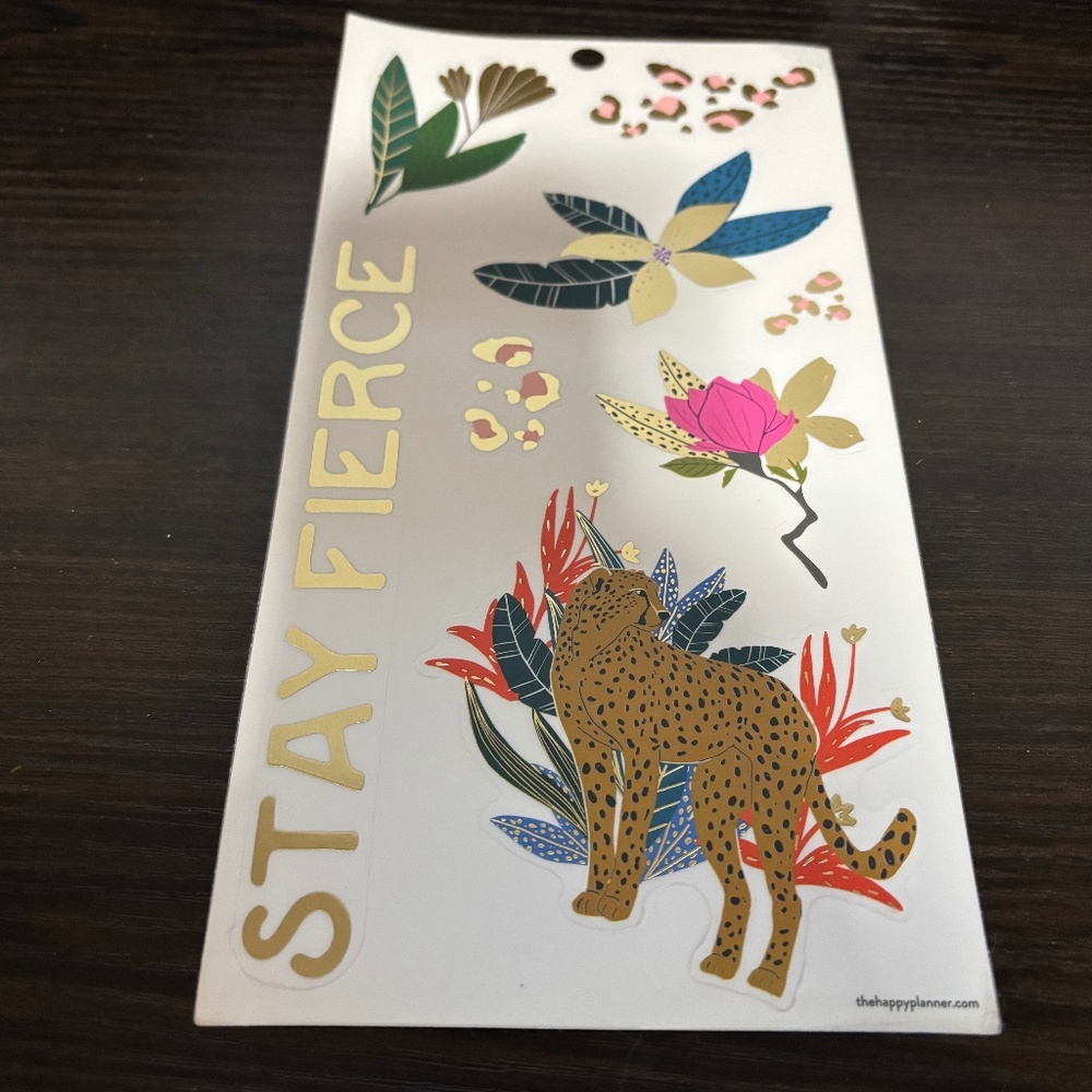 The Happy planner jungle cat sticker sheet